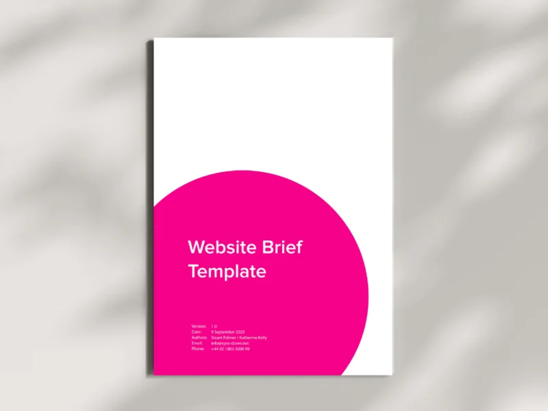 Website brief template